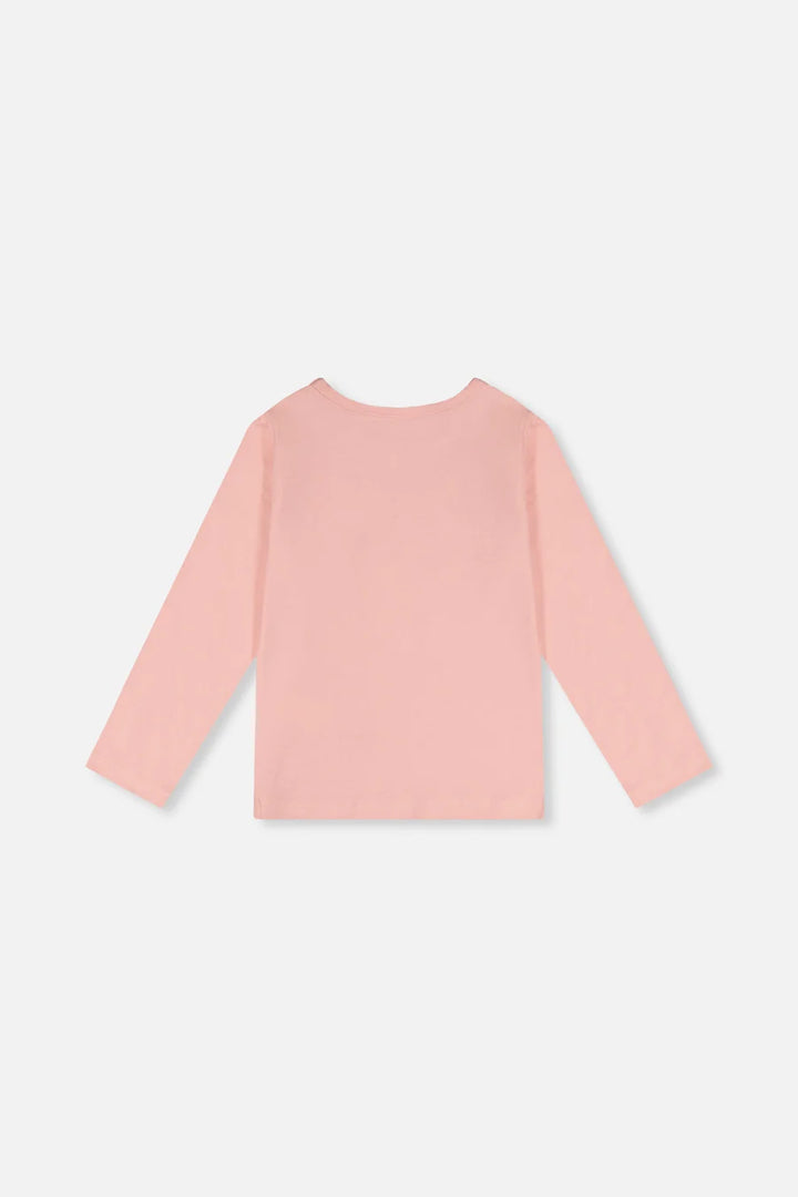 Deux Par Deux Organic Cotton Jersey T-Shirt Pale Dusty Pink