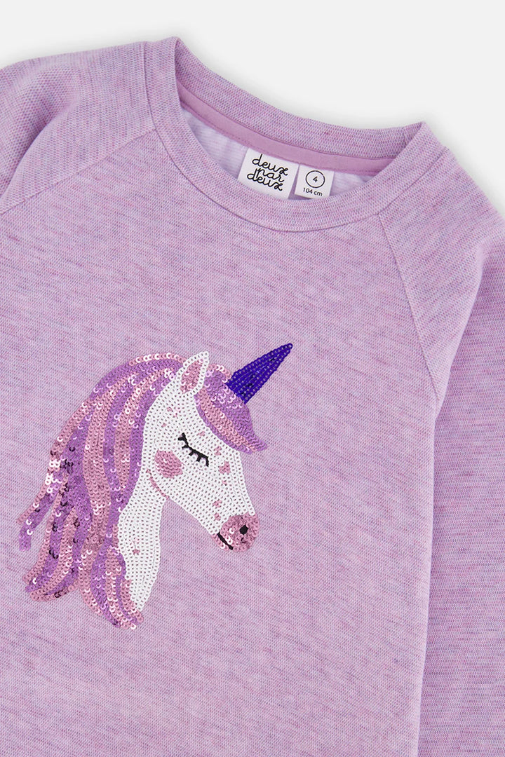 Deux Par Deux Tunic - Violet Unicorn