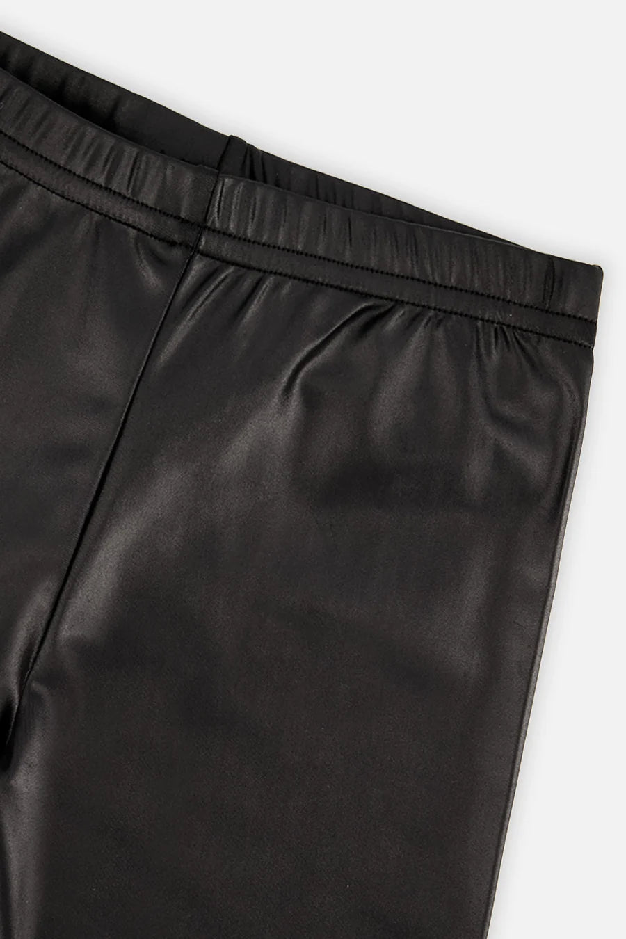 Deux Par Deux Faux Leather Leggings - Anthracite