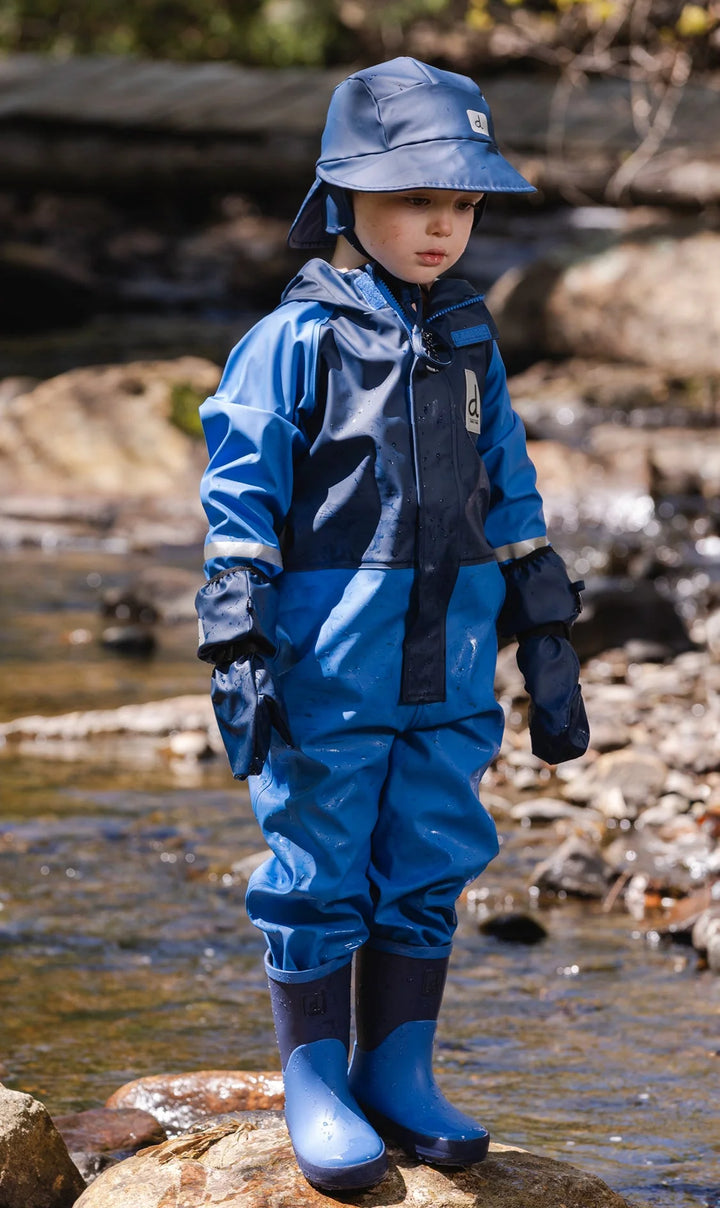 Deux Par Deux Rain Boots - Blue