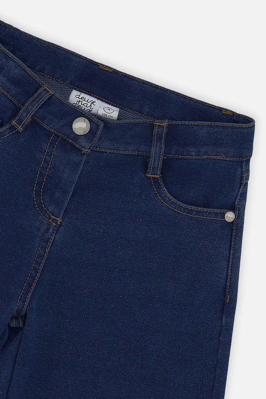 Deux Par Deux Wide Leg Jeggings - Navy Denim