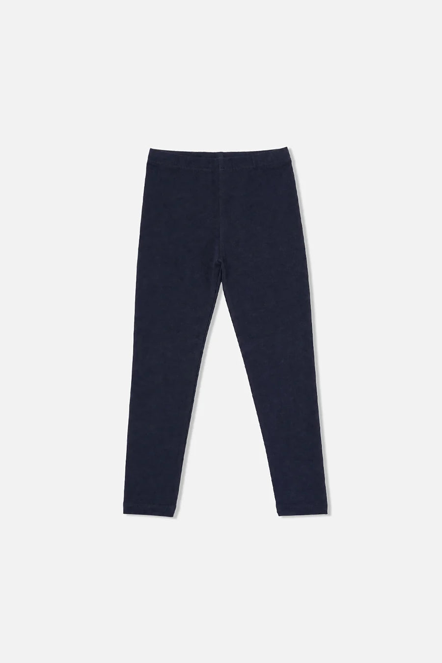 Deux Par Deux Ribbed Leggings - Peacoat