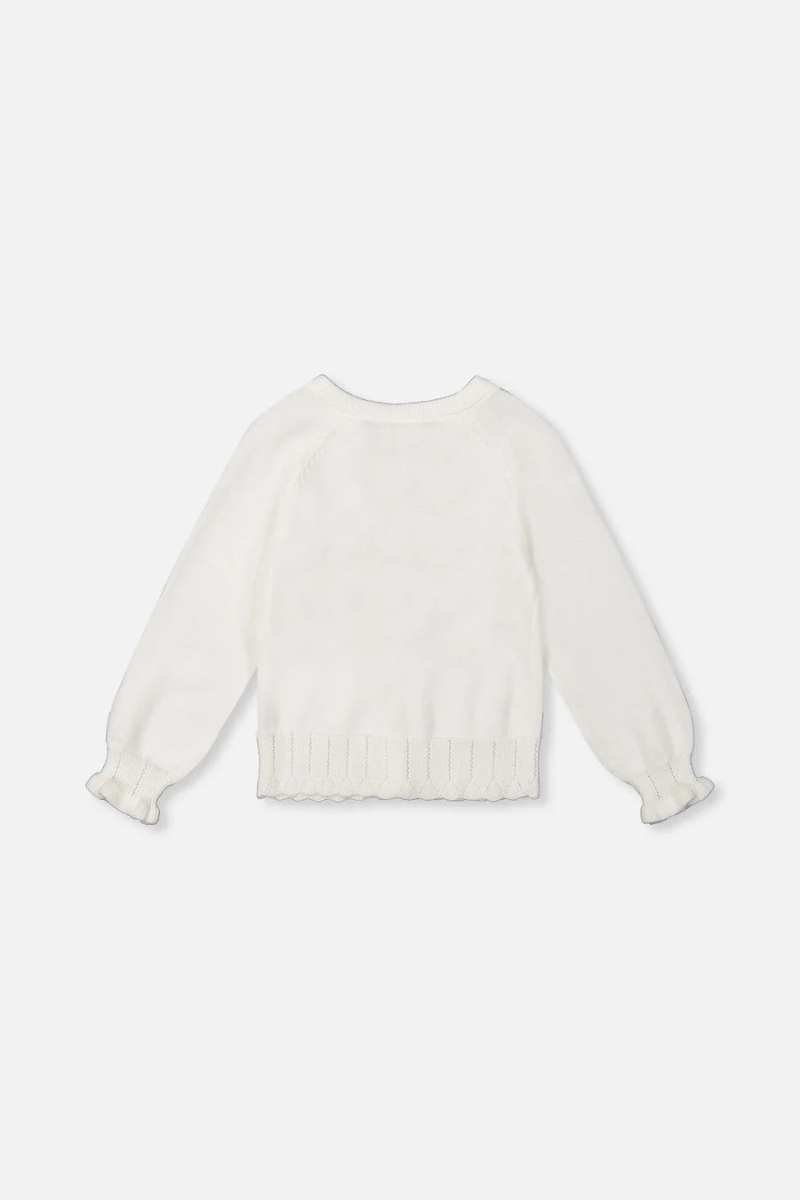 Deux Par Deux Knit Cardigan - Off White