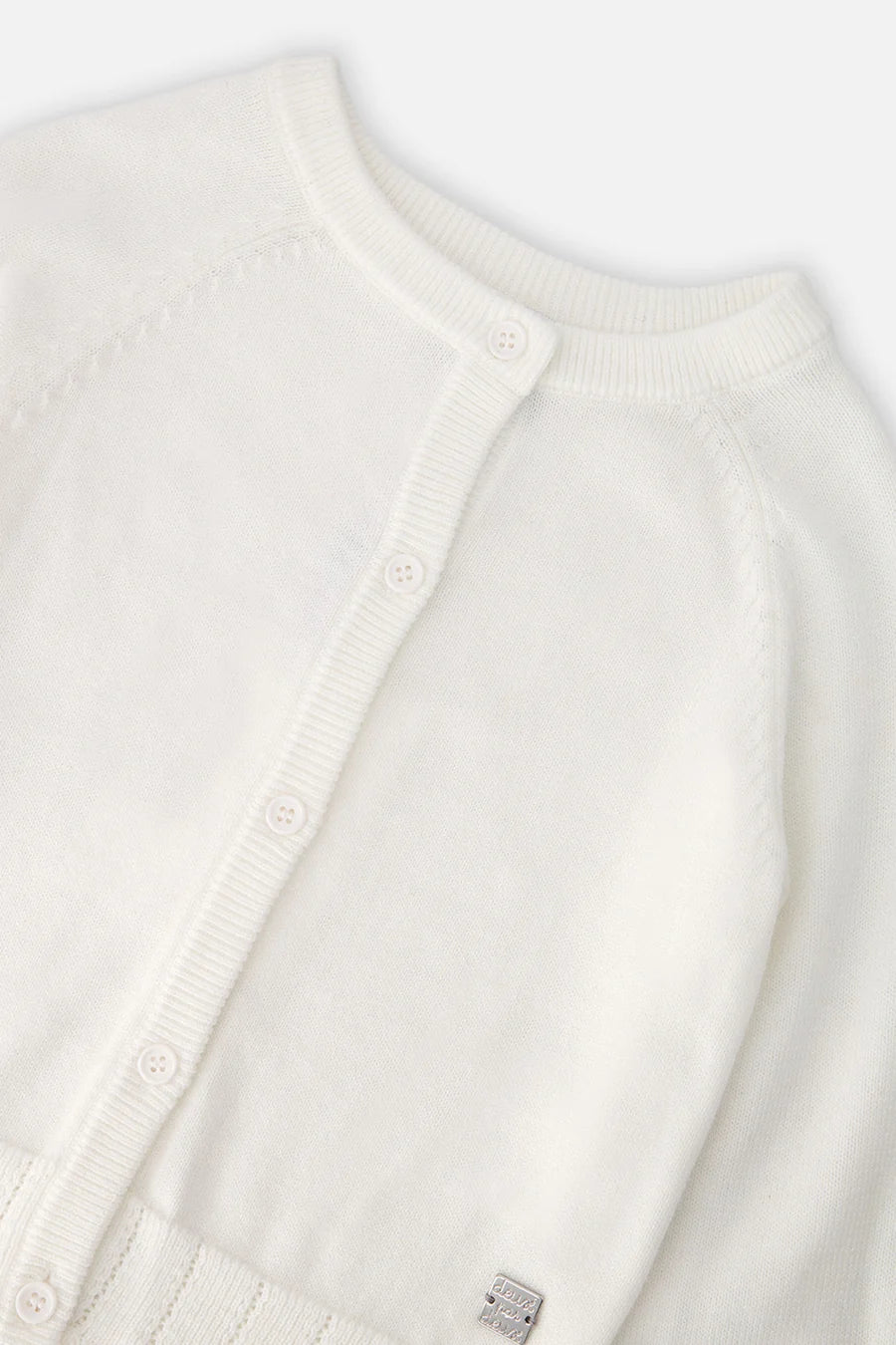 Deux Par Deux Knit Cardigan - Off White
