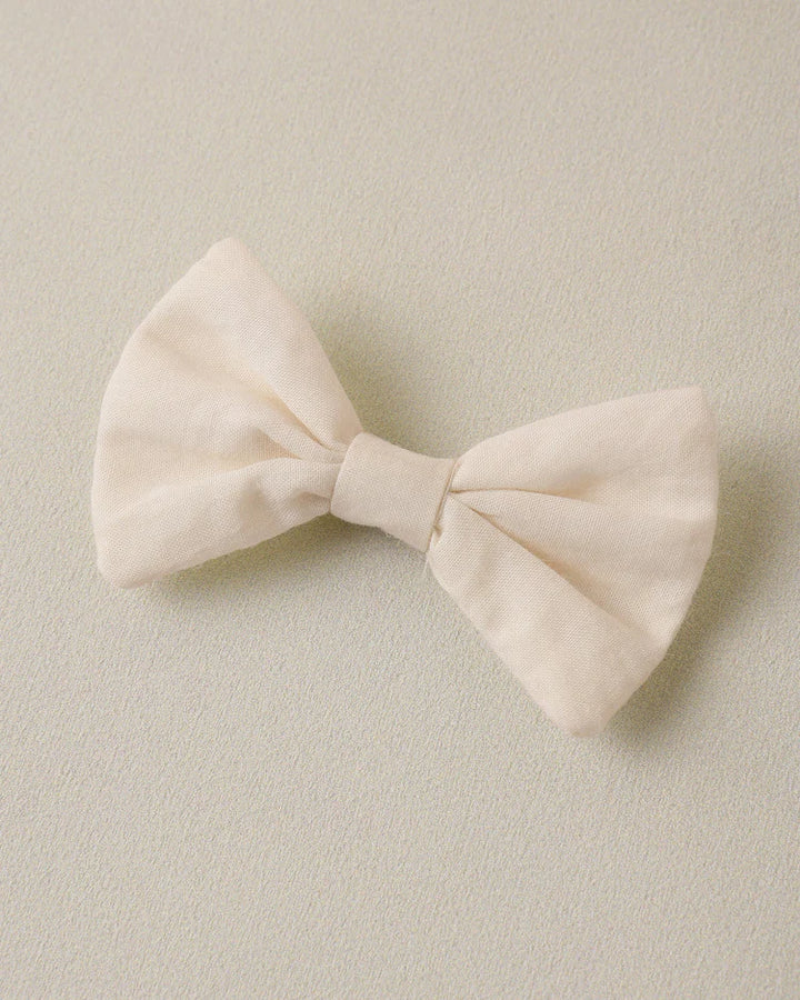 Noralee Little Bow Clips - White