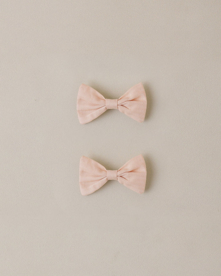 Noralee Little Bow Clips - Blush