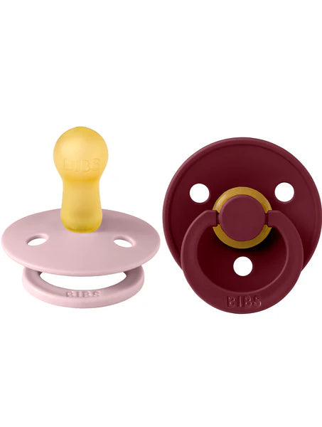 BIBS Round Colour Pacifiers - Size 2 (6-18m)