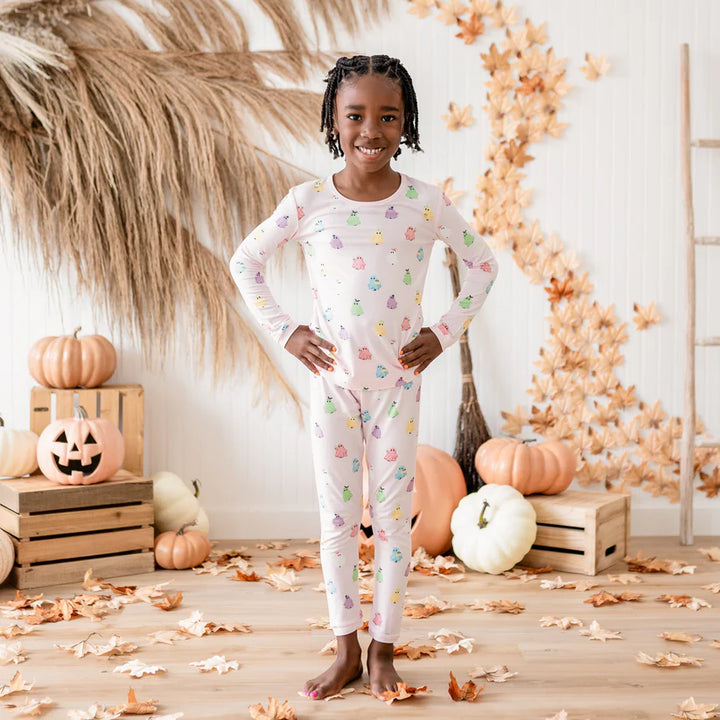 Kyte Baby Long Sleeve Toddler Pajama Set - Pastel Ghost
