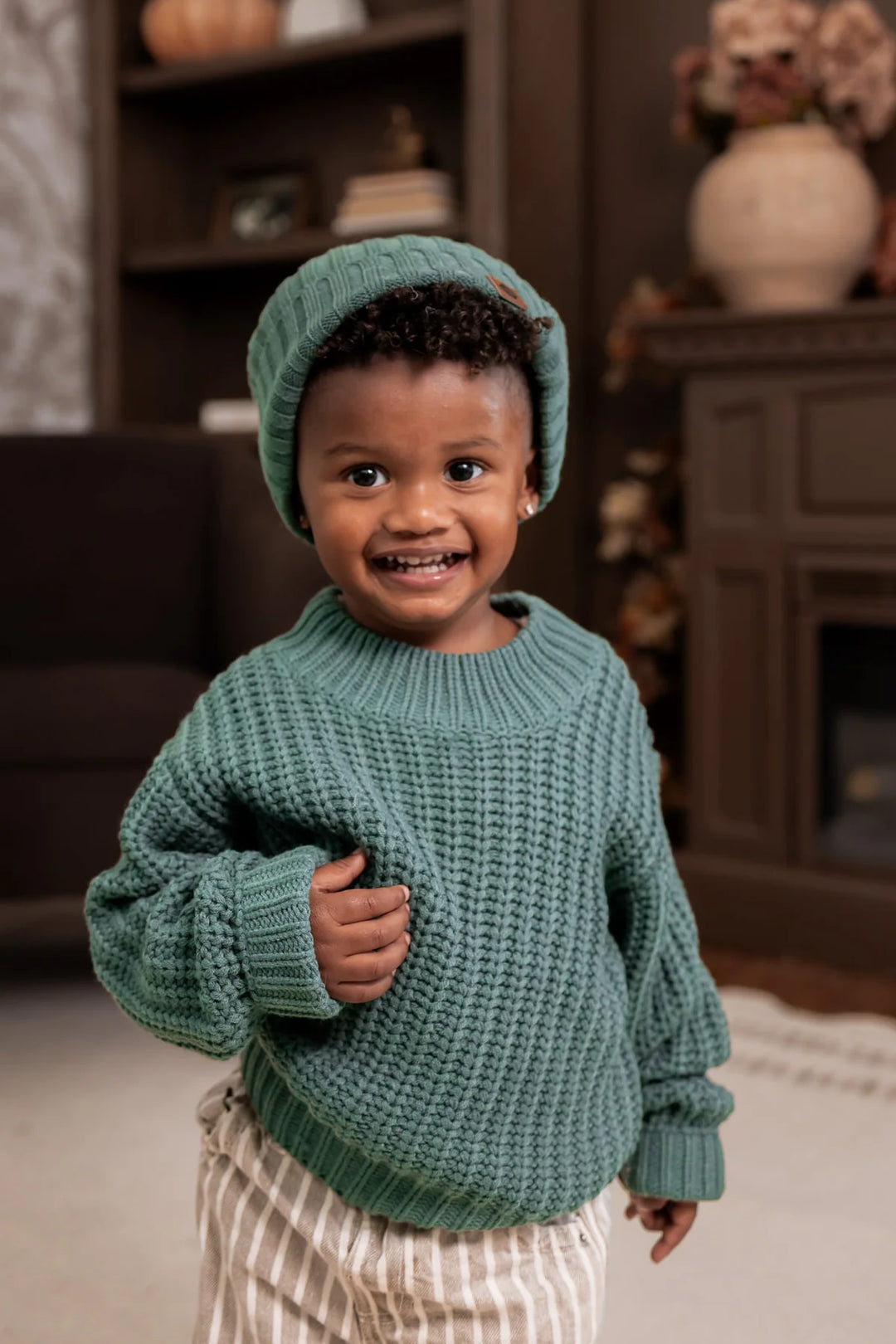 Kyte Baby Chunky Knit Sweater - Pine