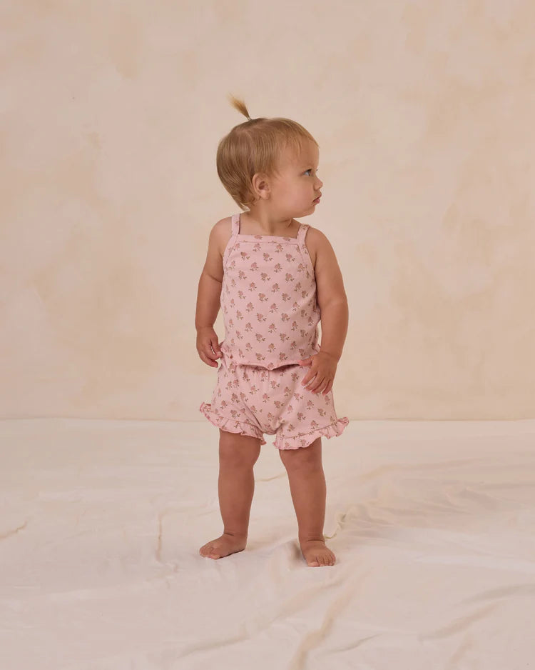 Quincy Mae Evie Tank &amp; Shortie Set - Roses