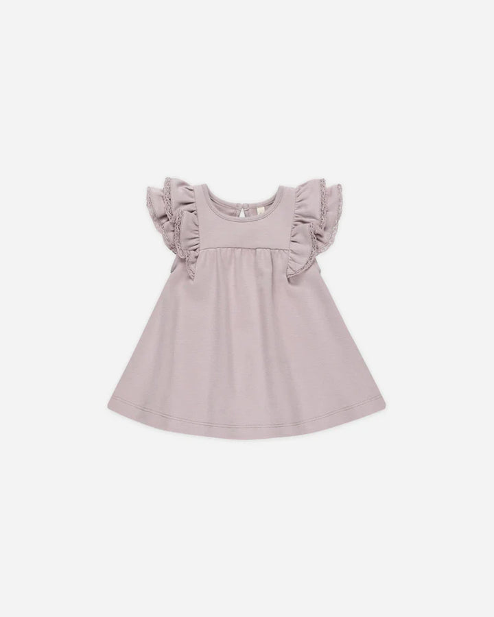 Quincy Mae Flutter Dress - Lavender