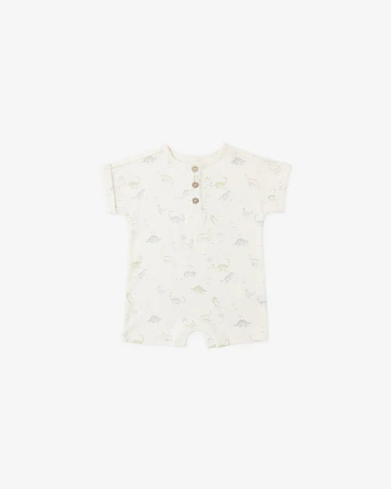 Quincy Mae Short Sleeve One-Piece - Dinosaur