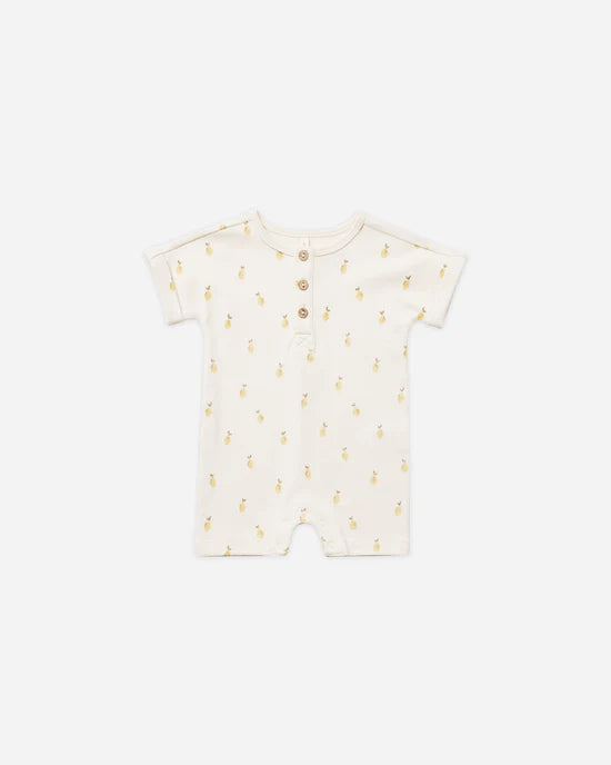 Quincy Mae Short Sleeve One Piece - Lemons