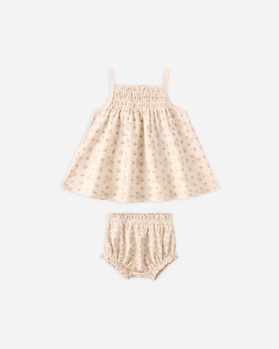 Quincy Mae Smocked Tank &amp; Bloomer Set - Strawberries