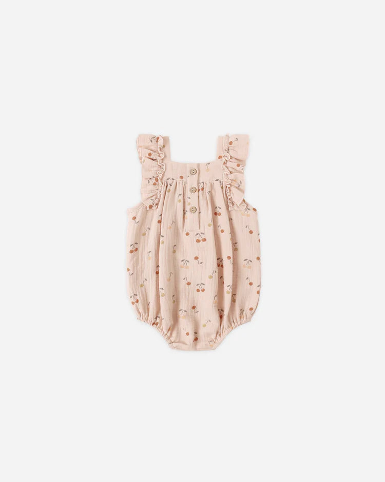 Quincy Mae Maya Romper - Cherries