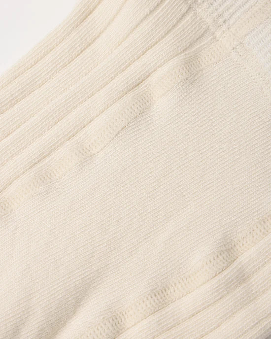 Rylee and Cru Ribbed Tights - Natural