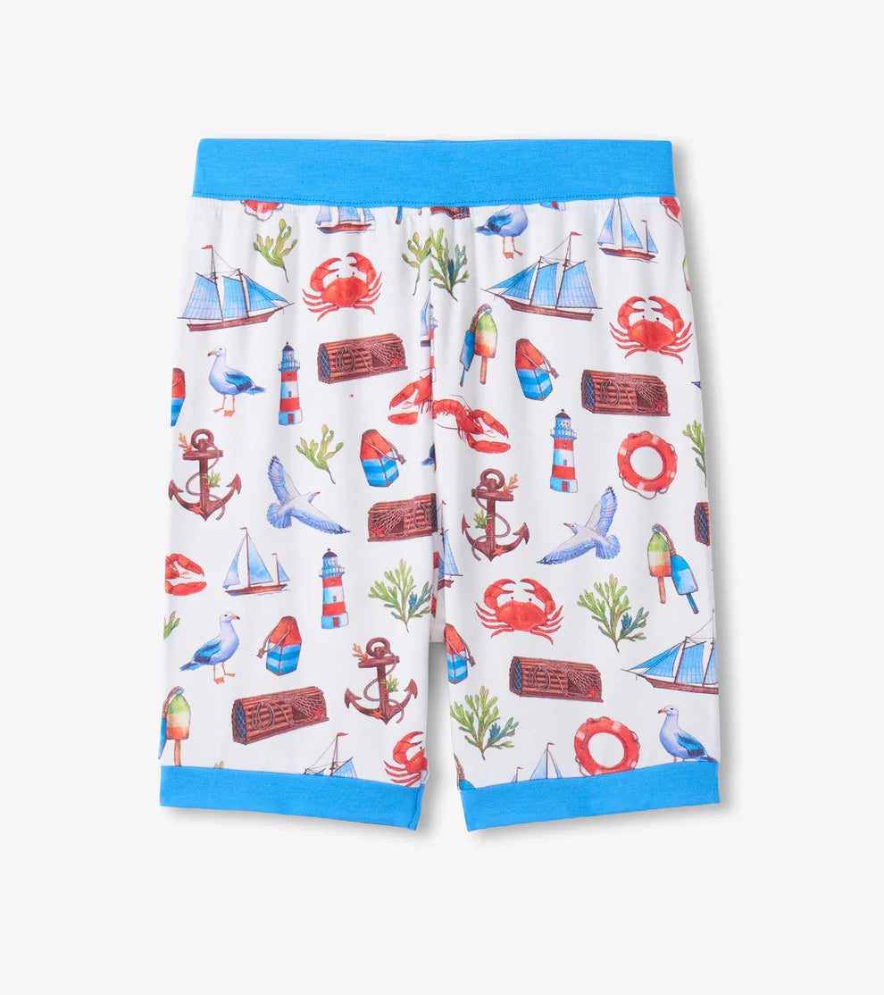 Hatley Bamboo Coverall - Painted Seascape