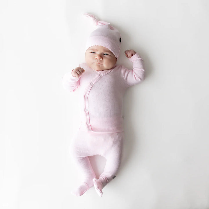 Kyte Baby Pointelle Take Me Home Set with Cap - Sakura