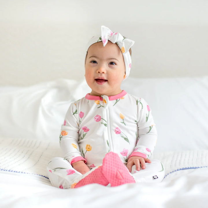 Kyte Baby Zippered Footie - Tulip