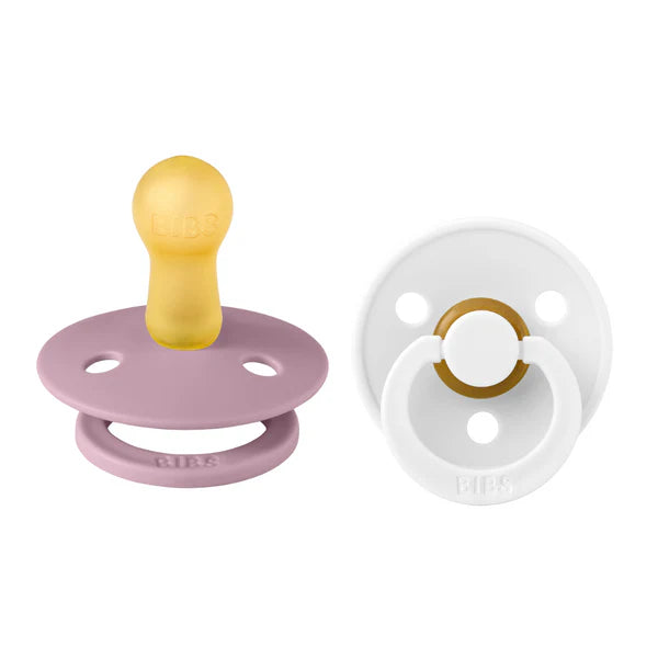 BIBS Round Colour Pacifiers - Size 2 (6-18m)