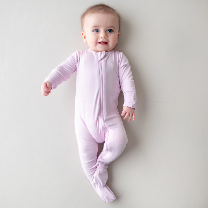 Kyte Baby Zippered Footie - Thistle