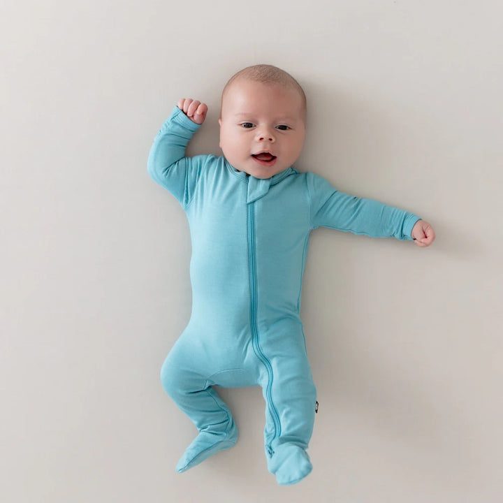 Kyte Baby Zippered Footie - Makai