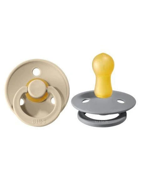 BIBS Round Colour Pacifiers - Size 2 (6-18m)