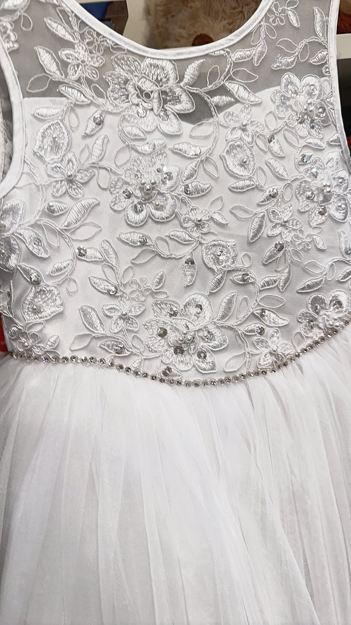 Jolene TT5747 Holiday White Dress