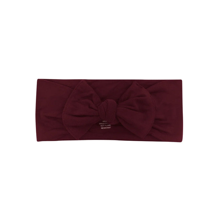 Kyte Baby Knotted Bow Headband - Burgundy