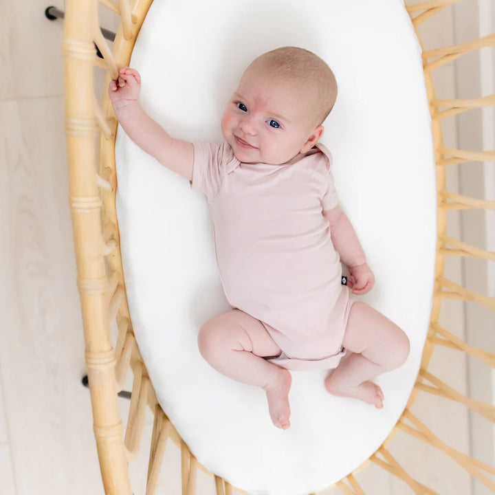 Kyte Baby Short Sleeve Bodysuit - Blush