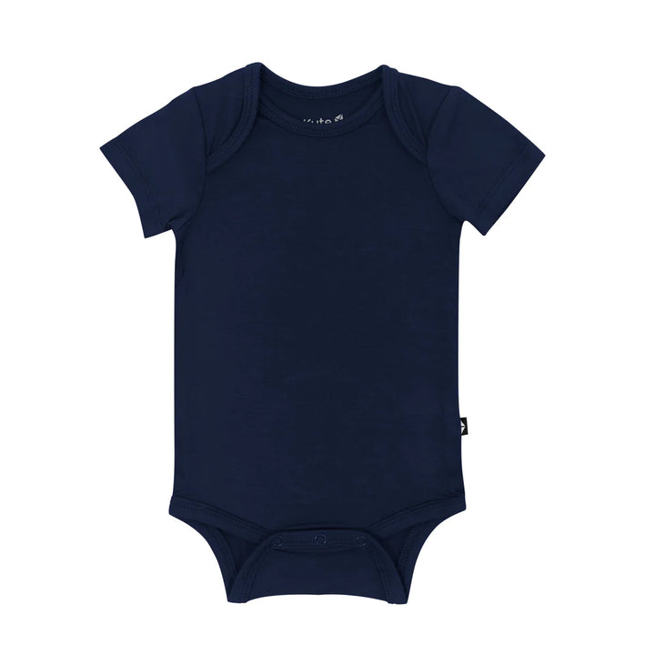 Kyte Baby Short Sleeve Bodysuit - Navy
