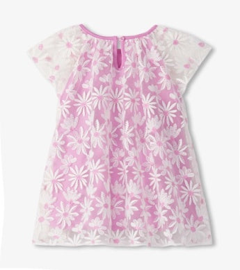 Hatley Tulle Knit Dress - Lilac Daisy