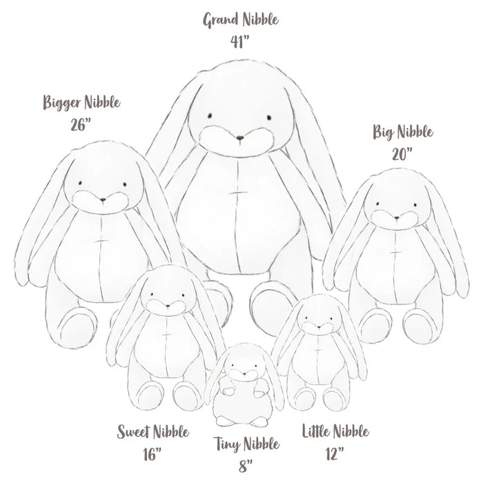 Bunnies by the Bay Big Nibble Bunny - Grey 20"