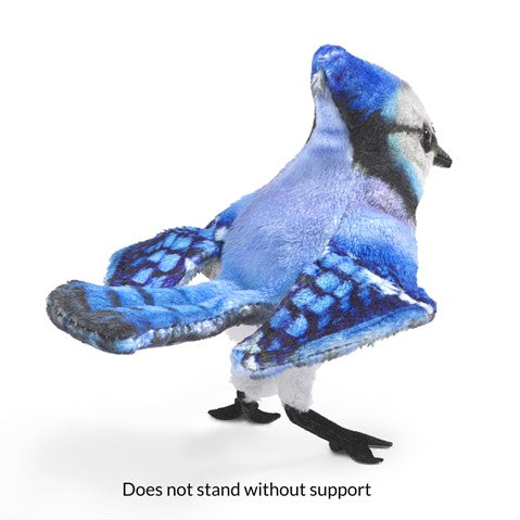 Folkmanis Finger Puppet - Mini Blue Jay