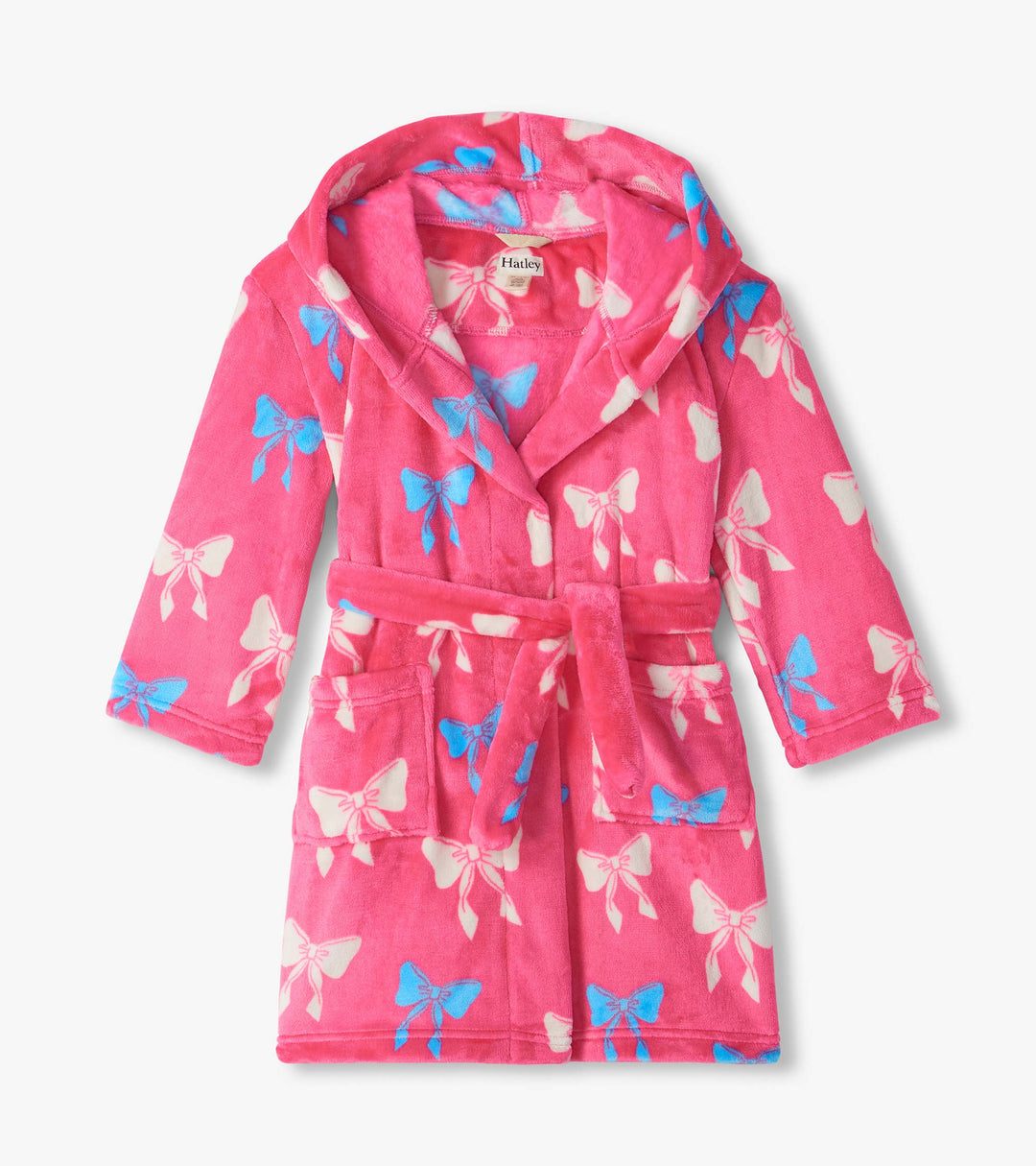 Hatley Big Bows Fuzzy Fleece Robe