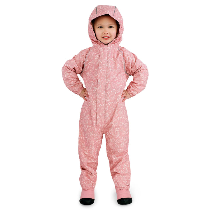 Jan &amp; Jul Cozy-Dry Fleece Rain Play Suit - Prairie Flowers