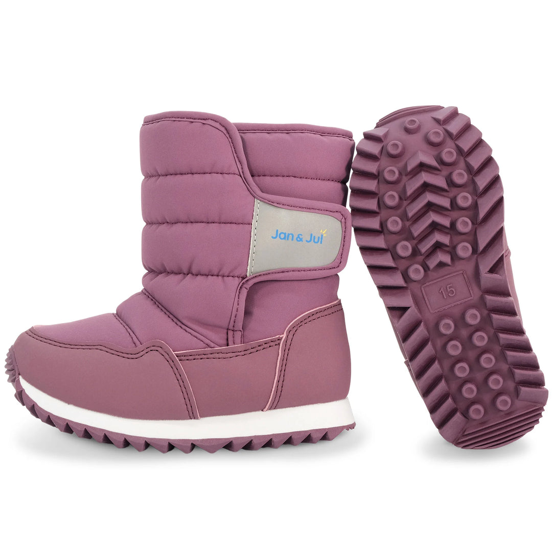 Jan &amp; Jul Tall Puffy Winter Boots - Dark Plum