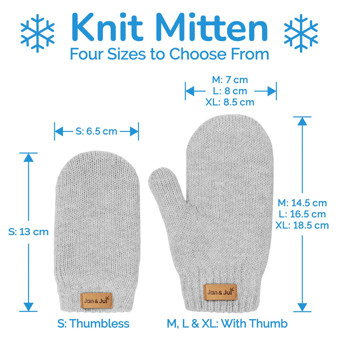 Jan &amp; Jul Knit Wi\nter Mittens - Wheat Field