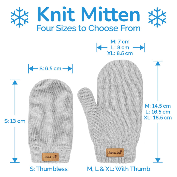 Jan &amp; Jul Knit Wi\nter Mittens - Wheat Field