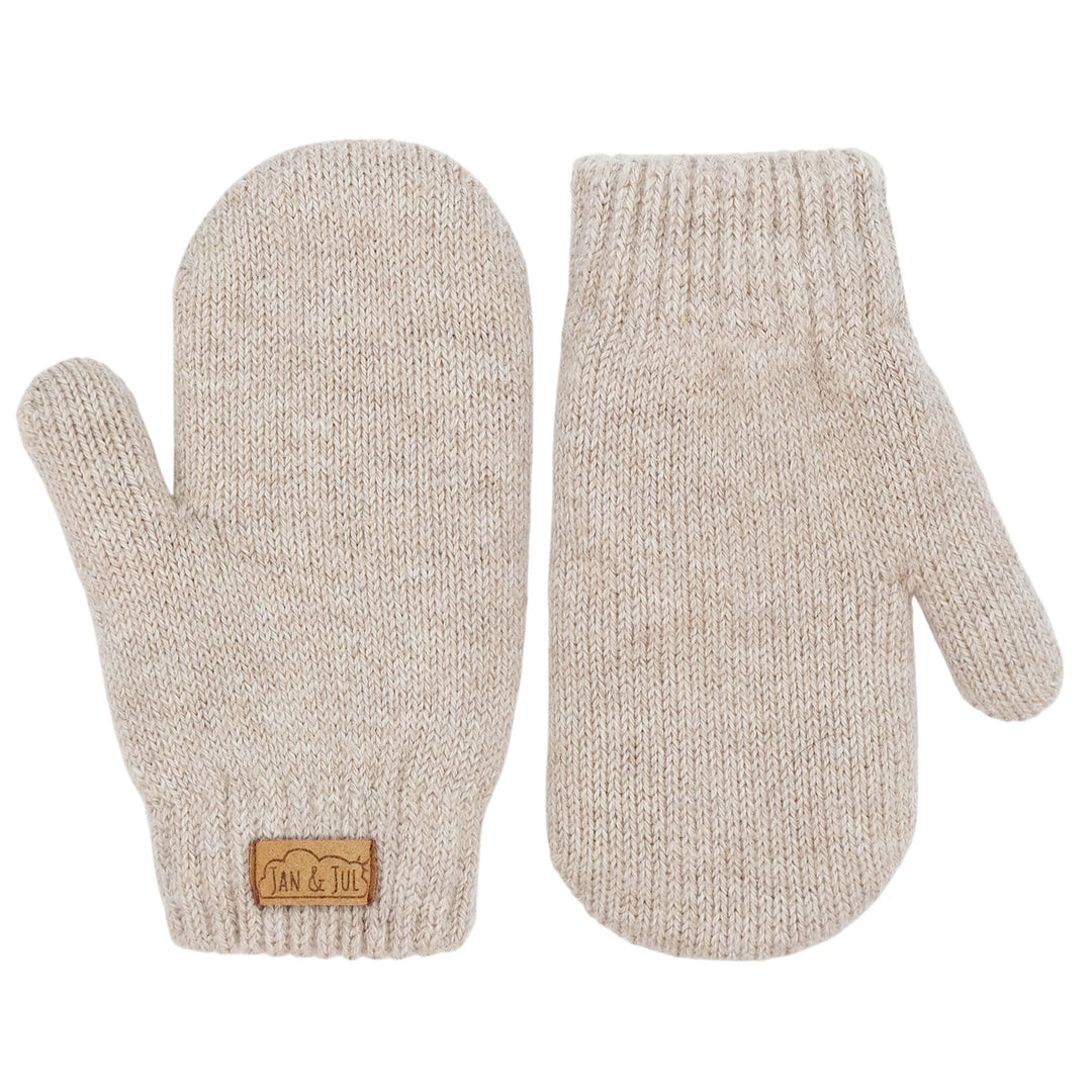Jan &amp; Jul Knit Wi\nter Mittens - Wheat Field