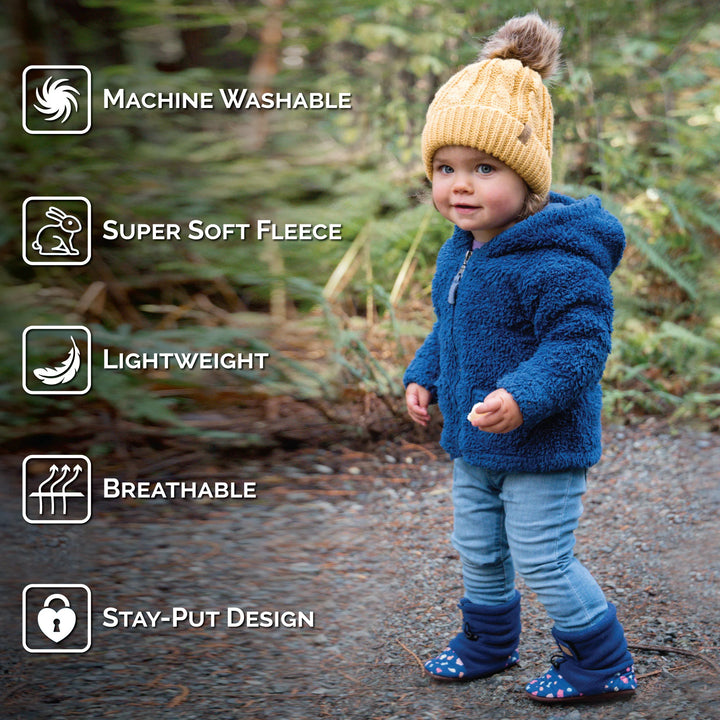 Jan &amp; Jul Stay-Put Cozy Booties - Lavender