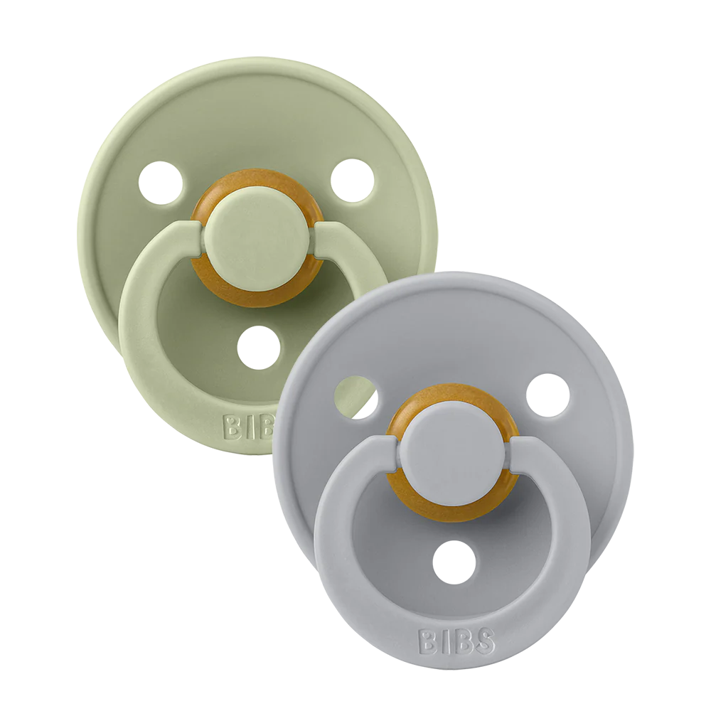 BIBS Round Colour Pacifiers - Size 2 (6-18m)