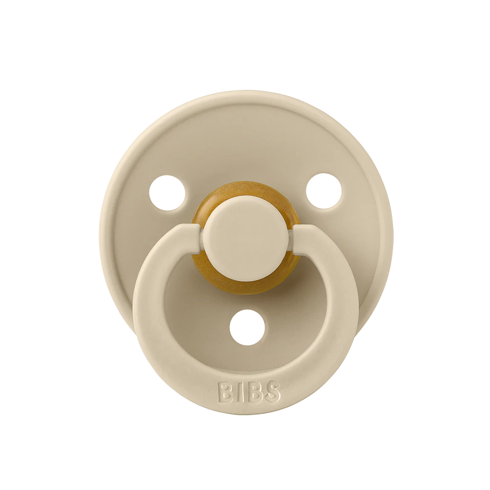 BIBS Round Colour Pacifiers - Size 2 (6-18m)