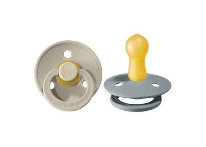 BIBS Round Colour Pacifiers - Size 2 (6-18m)