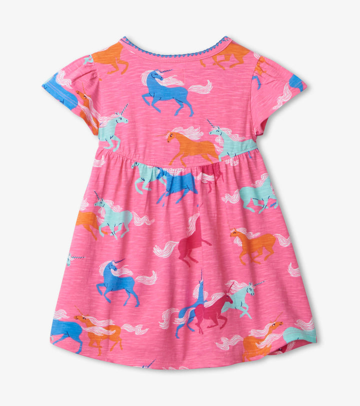 Hatley Baby Dress - Frolicking Unicorns