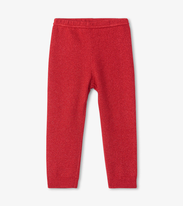 Hatley Baby Cable Knit Leggings - Holiday Red